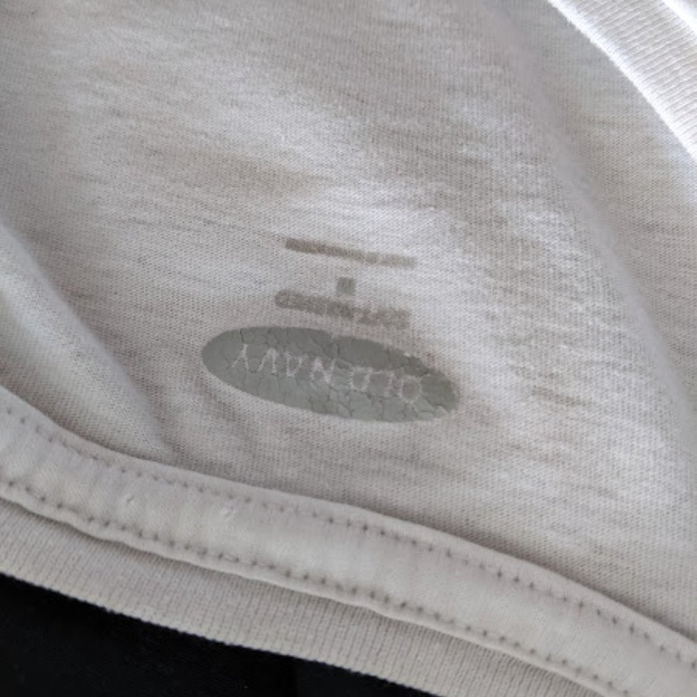 Old Navy White and Black Polka Dot T-Shirt Size M - Picture 6 of 6